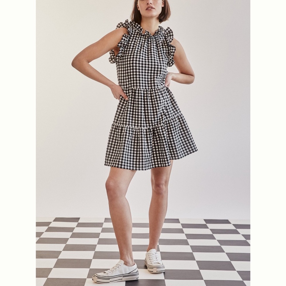 Maeve Lida Ruffled mini dress from Anthropologie